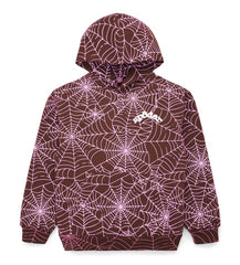 Sp5der AOP Hoodie Brown/Pink