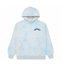 Sp5der AOP Web Heather Grey Hoodie