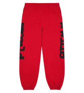 Sp5der Beluga Red Sweatpants