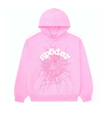 Sp5der OG Web Pink Hoodie