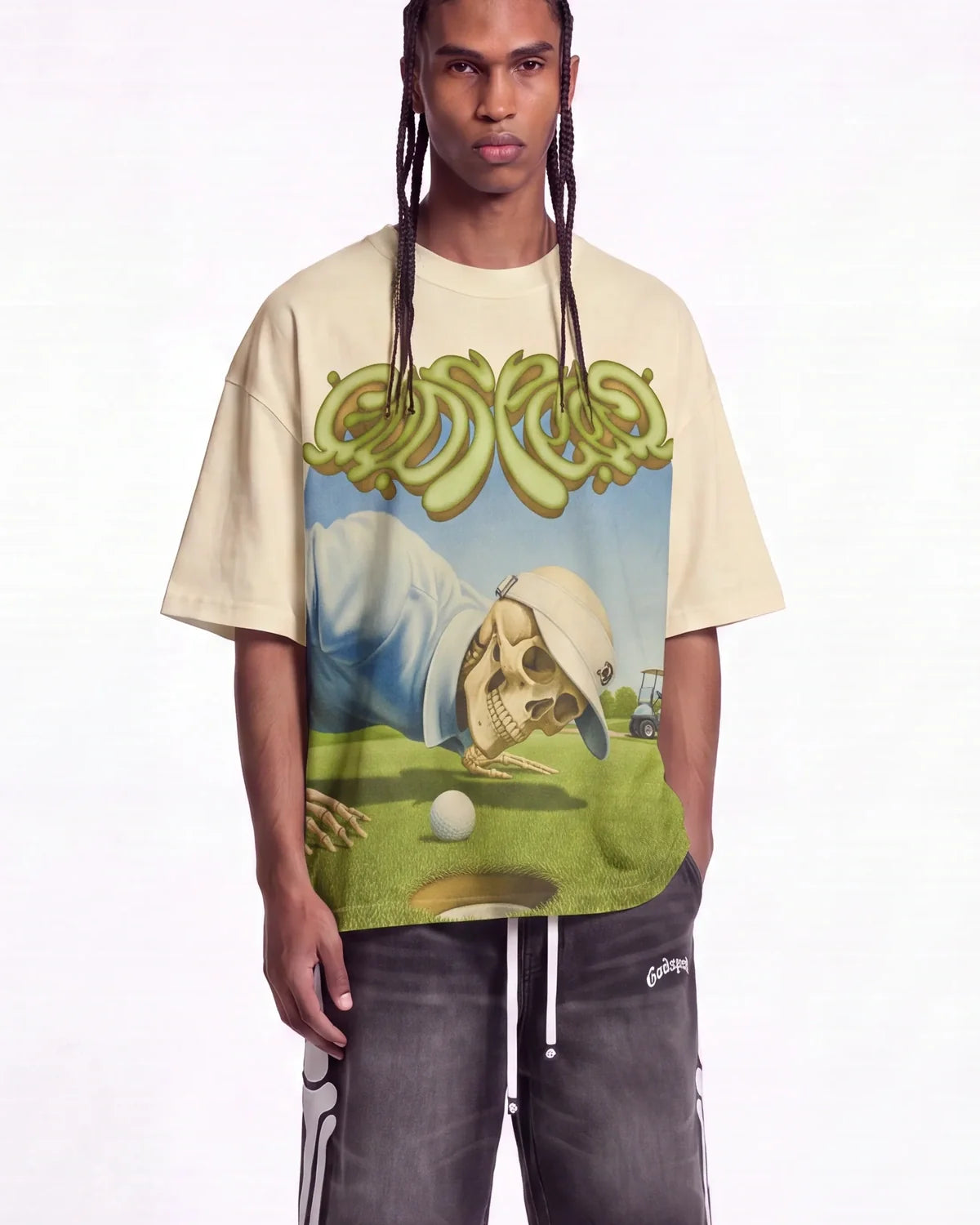 Godspeed Green Reaper Tee Bone