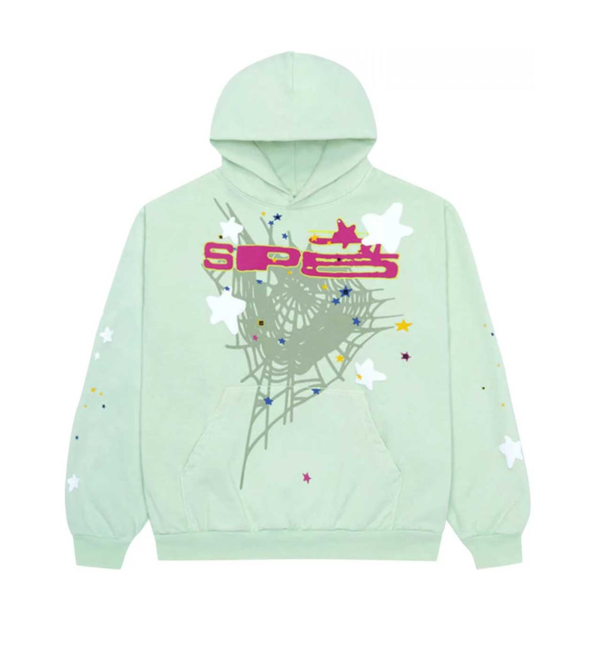 Sp5der Sp5 Mint Hoodie