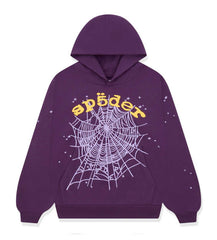 Sp5der Star OG Web v2 Hoodie Purple