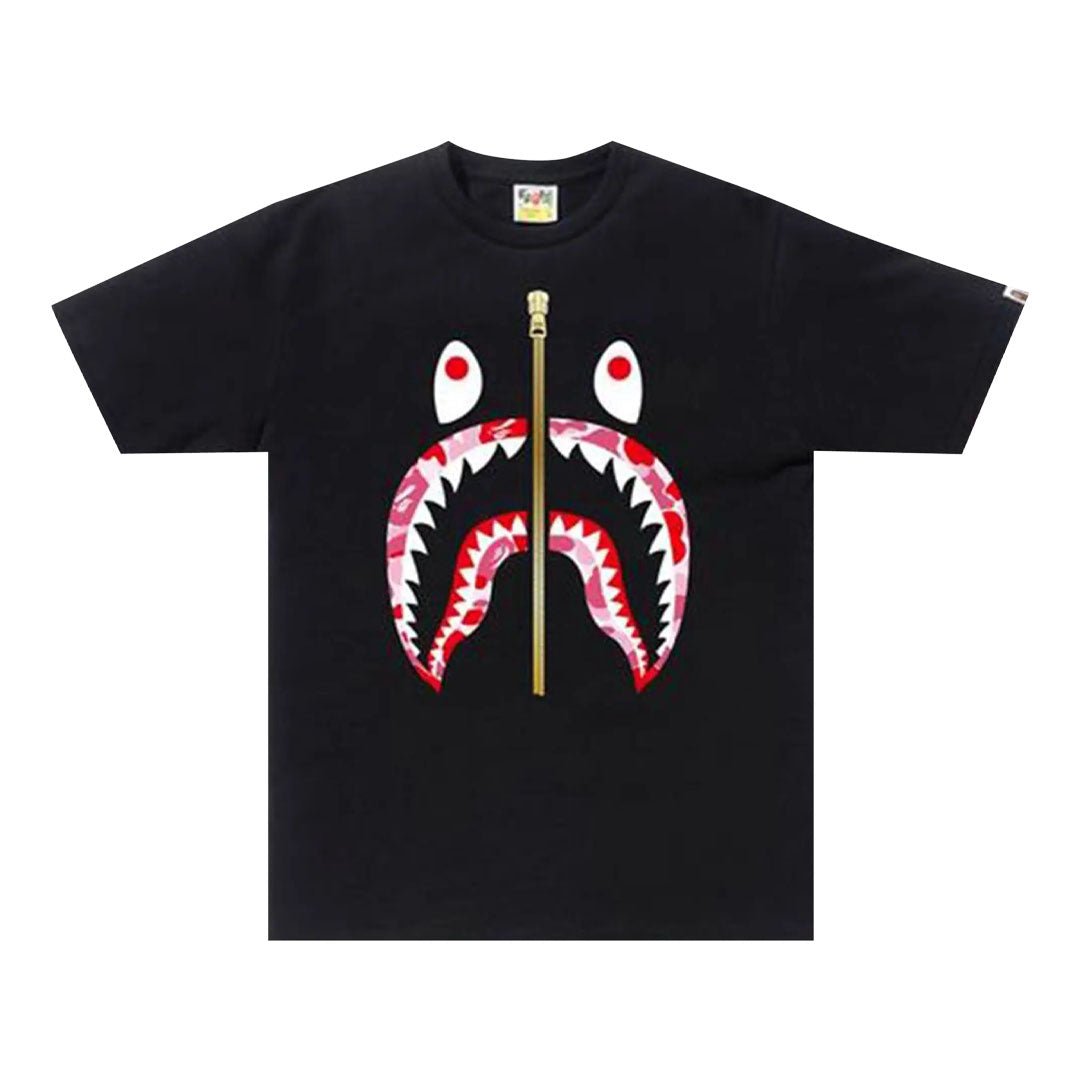 BAPE ABC Camo Shark Tee 'Black/Pink'